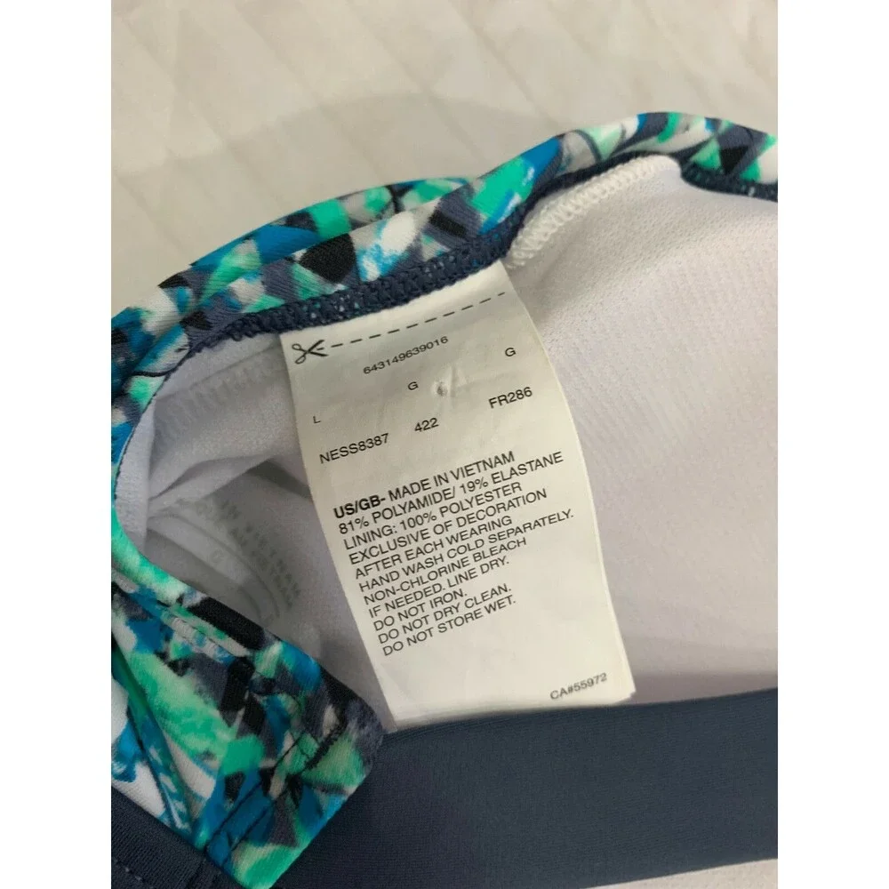 NIKE WOMENS ONE PIECE SWIMSUIT SIZE L STYLE NESS 8387